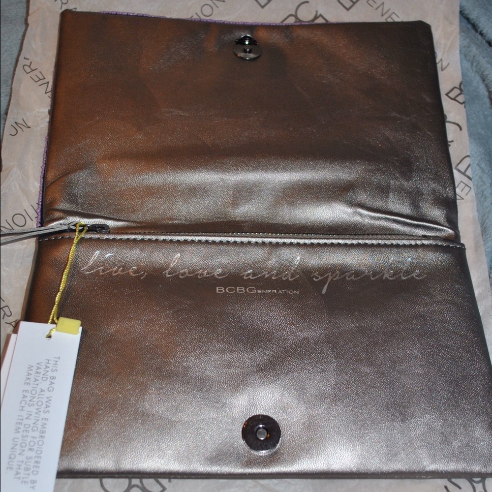 Bcbgeneration Sequin Deco Beaded Clutch - image 2